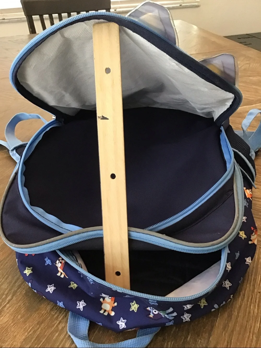 Bluey backpack full size, and lunch box
